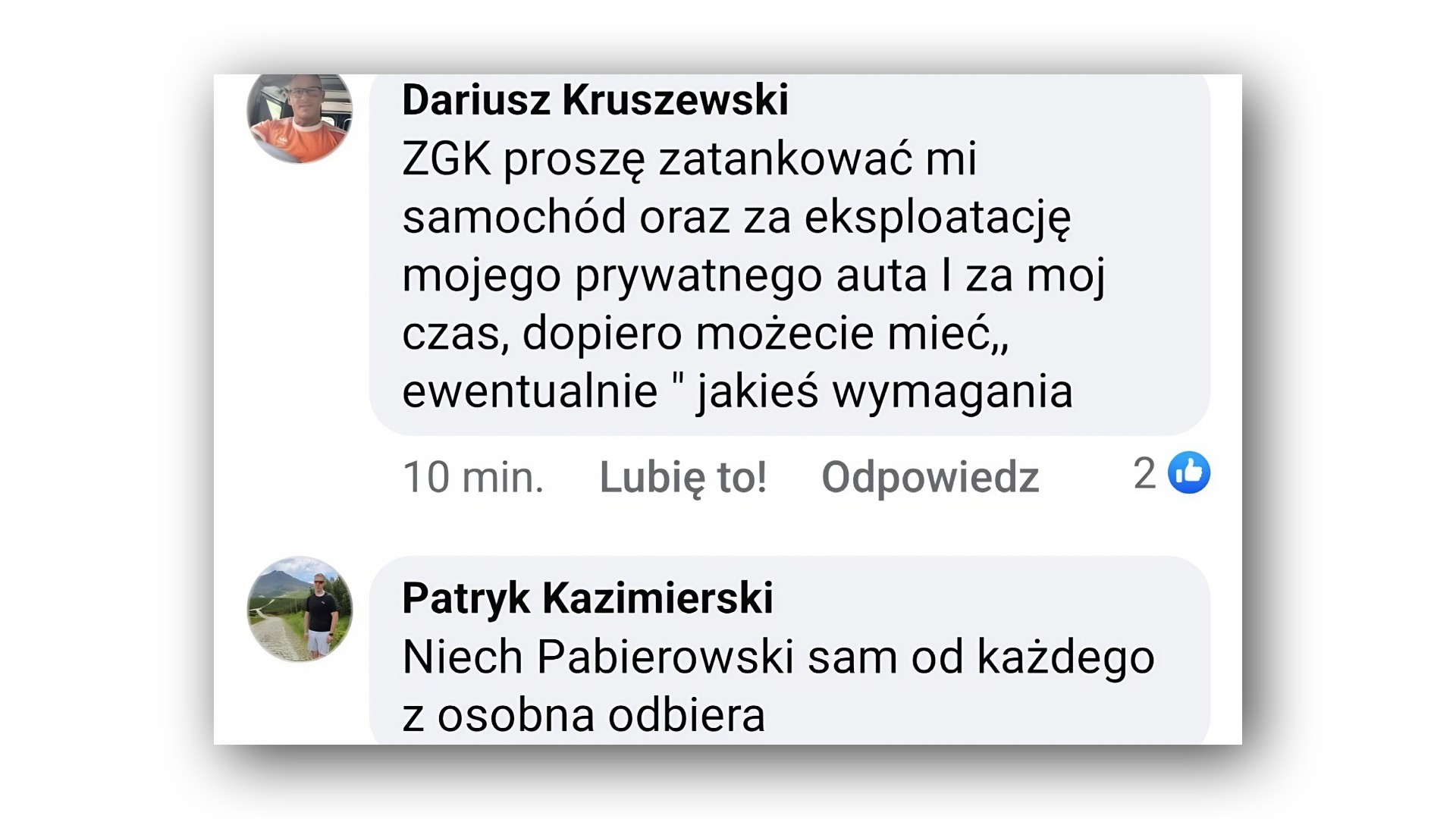 Ktoś wpadł na szatański pomysł aby mieszkańcy sami przywozili odpady do PSZOK. Ci mówią: Pabierowski zapłać za paliwo!