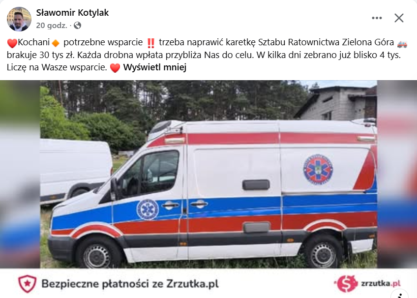 Szczyt bezczelności! Radny Kotylak żebrze o grosze na karetkę, podczas gdy jego partia doi publiczne szpitale!