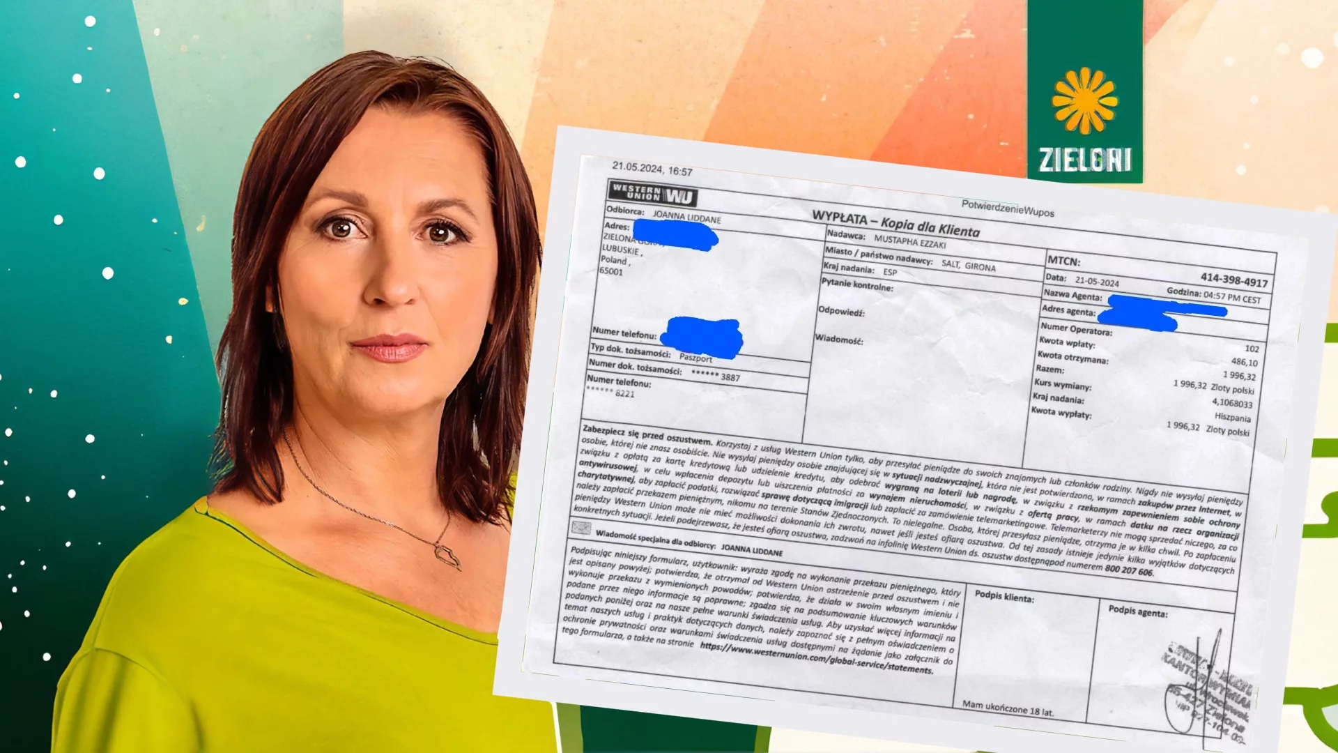 🎧 Joanna Liddane i tajemnicze transfery od hiszpańskiego Mustafy. „To na rzecz migrantów”