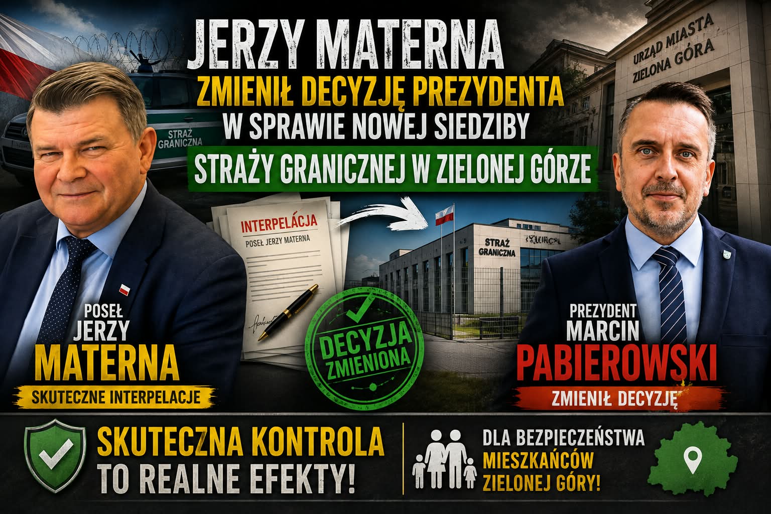 Pabierowski sie ugiął. Materna twardo: nie ma zgody na budowę ośrodka SG dla migrantów