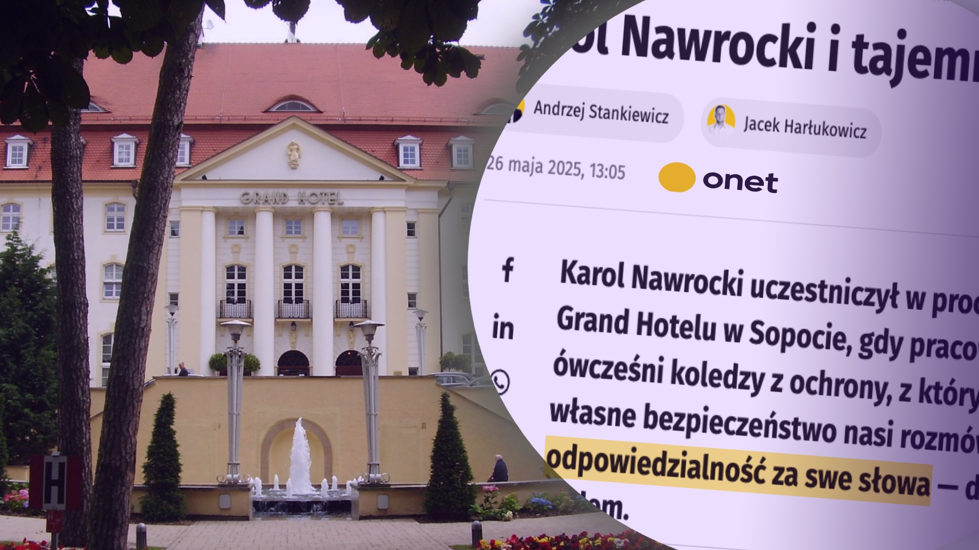 Onet chce niejawności procesu z Nawrockim. Czego tak naprawdę się boją?