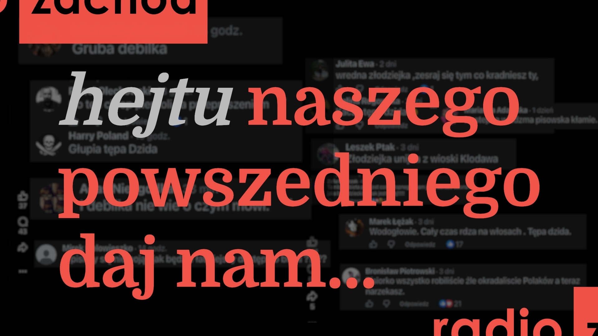 FB „Radio Zachód” stał się wieszakiem na hejt. Publiczna rozgłośnia nie reaguje!